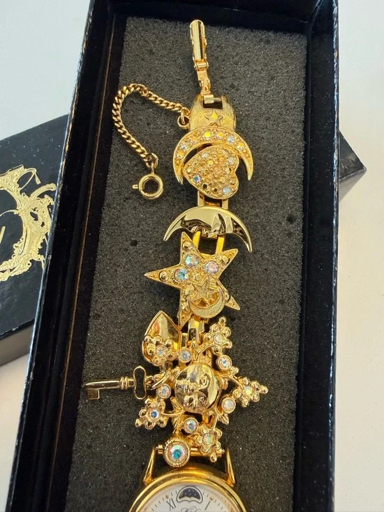 90s Vintage Moon Phase Kirks Folly Women’s Watch - Picture 4 of 4